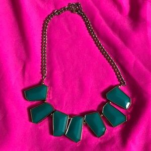 Teal stone necklace